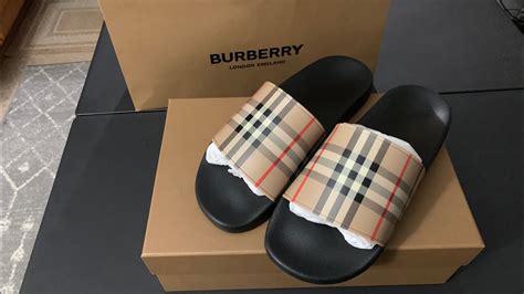 fake burberry slides|are burberry shoes real.